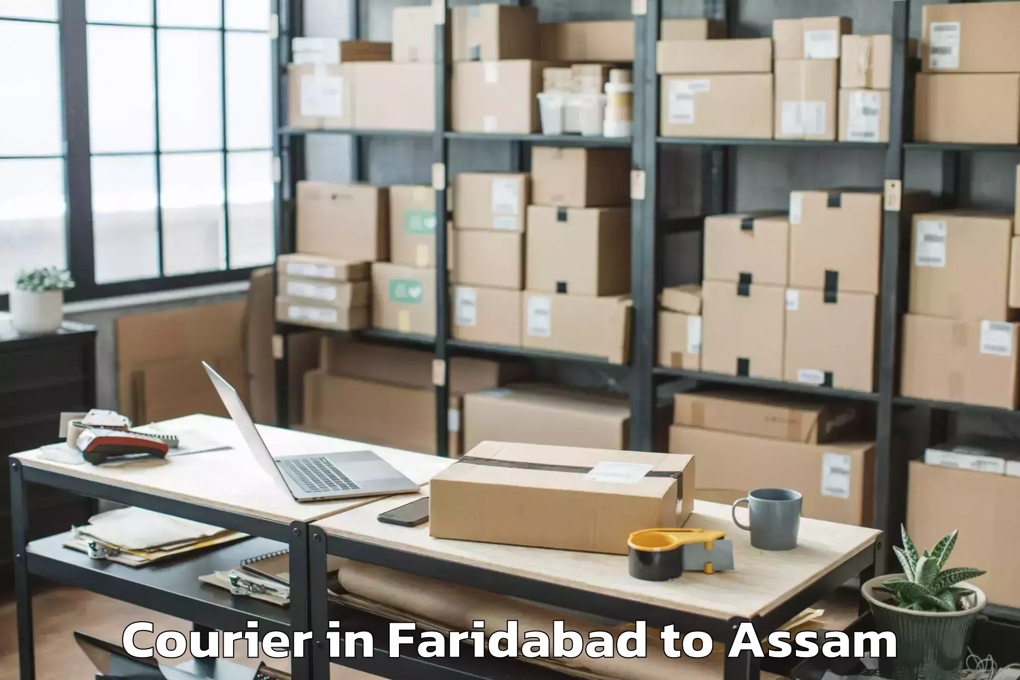 Affordable Faridabad to Kharupatia Courier